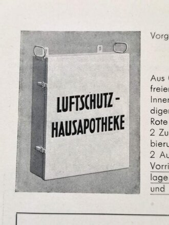 Bestellkatalog über Luftschutz Sanitätsgeräte für Sanitätstrupps, DIN A5, 10 Seiten