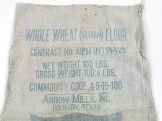 U.S. after WWII, bag for "Whole Wheat" "...