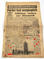 Alliiertes Flugblatt "Nachrichten für die Truppe - Kein Halt im Westen" stark gebraucht, Nr. 349, 31. März 1945