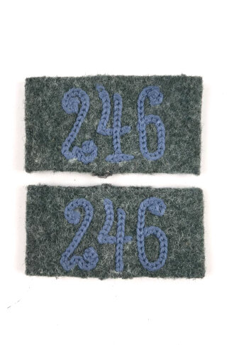 Heer, Paar Überschübe für Schulterklappen " Kraftfahr- Regiment 246 "