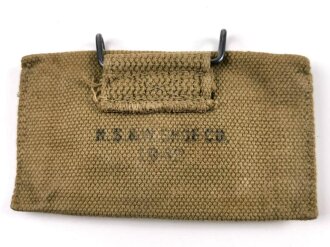 U.S. WWII Bandage pouch. Khaki, dated 1942, used