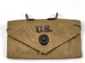 U.S. WWII Bandage pouch. Khaki, dated 1941, used