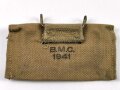 U.S. WWII Bandage pouch. Khaki, dated 1941, used