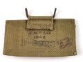 U.S. WWII Bandage pouch. Khaki, dated 1942, used