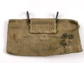 U.S. WWII Bandage pouch. Khaki, dated 1943, used