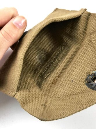 U.S. WWII Bandage pouch. Khaki, dated 1942, used