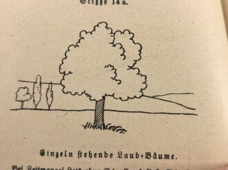 "Das militärische Geländezeichnen im Aufklärungsdienst", datiert 1924, über DIN A6, 35 Seiten