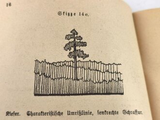 "Das militärische Geländezeichnen im Aufklärungsdienst", datiert 1924, über DIN A6, 35 Seiten