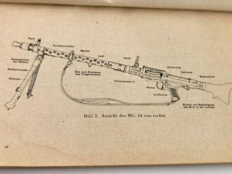 "Das M.G. 34 - Beschreibung und Handhabung als leichtes und schweres Maschinengewehr", 94 Seiten, über DIN A6