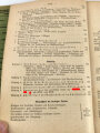 "Der Dienstunterricht im Heere  - Ausgabe für den Schützen der S.M.G.Schützen", Jahrgang 1937/38, ca. 350 Seiten, DIN A5, Umschlag gelöst