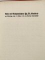 Material für Redner und Presse "Rede des Reichsministers Pg.Dr. Goebbels am 22.März 1938, Bibliothekseinband ?