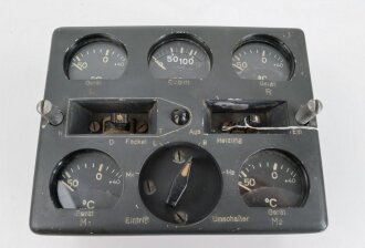 Temperaturprüftafel TP 203c für Henschel Hs 293 ( funkferngesteuerte deutsche Gleitbombe ), Anforderzeichen 29077.1. Originallack, Funktion nicht geprüft