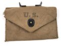 U.S. WWII Bandage pouch. Khaki, dated 1943, used