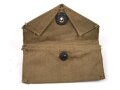 U.S. WWII Bandage pouch. Khaki, dated 1942 by Cadillac Fabrics, unused