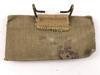 U.S. WWII Bandage pouch. Khaki, used