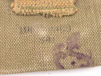 U.S. WWII Bandage pouch. Khaki, used