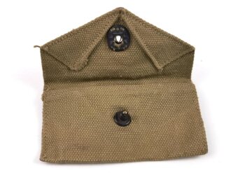 U.S. WWII Bandage pouch. Khaki, dated 1942, used