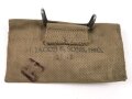 U.S. WWII Bandage pouch. Khaki, dated 1942, used