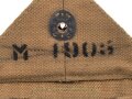 U.S. WWII Bandage pouch. Khaki, dated 1942, used