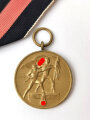 Anschlussmedaille 1. Oktober 1938 mit Band, sehr guter Zustand