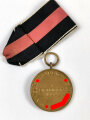 Anschlussmedaille 1. Oktober 1938 mit Band, sehr guter Zustand