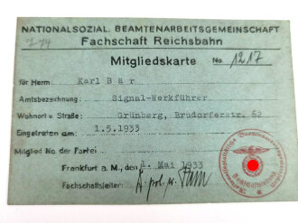 Reichsbahn, Konvolut Ausweise eines Beamten