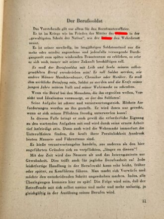 "Der Unteroffizier" Herausgegeben im Auftrag des Oberkommandos des Heeres, 1943, 47 Seiten, DIN A5