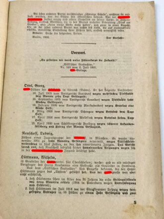 "Führer des Dritten Reichs!" Clemens von Caramon, Berlin 1932, 30 Seiten, DIN A5, stark gebraucht