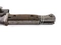 Seitengewehr M84/98 für K98 der Wehrmach, getragenes, nummerngleiches Stück von S/176.G, Messerspitze beschliffen