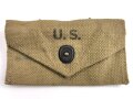 U.S. WWII Bandage pouch. Khaki, dated 1942, used