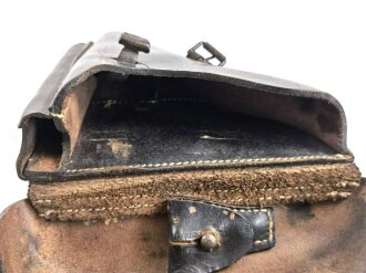 Pistolentasche / Koffertasche Pistole P08 der Wehrmacht. gebraucht, datiert 1942