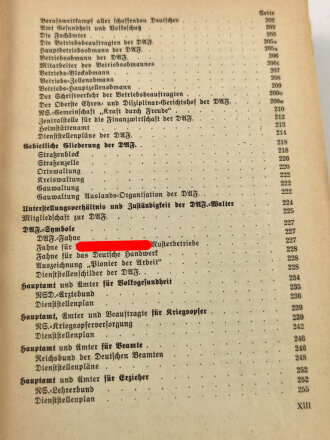 Organisationsbuch der NSDAP, 7.Auflage 1943. Einband defekt, sonst gut