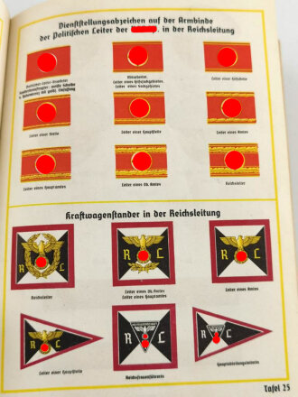 Organisationsbuch der NSDAP, 7.Auflage 1943. Einband defekt, sonst gut