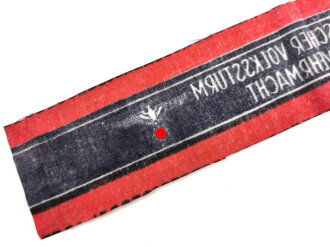 Armbinde "Deutscher Volkssturm Wehrmacht", sehr guter Zustand, unkonfektioniertes Stück