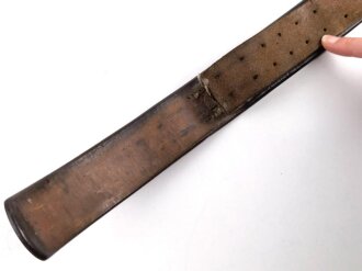 Koppelriemen Wehrmacht , frühes Stück mit Aluminiumgegenhalt, Gesamtlänge 105cm