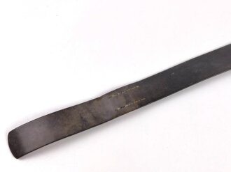 Koppelriemen Wehrmacht , frühes Stück mit Aluminiumgegenhalt, Gesamtlänge 105cm