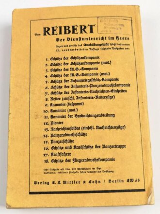 "Der Dienstunterricht im Heere, Ausgabe für den Nachrichtensoldaten" Jahrgang 1941, 385 Seiten, DIN A5, stark gebraucht