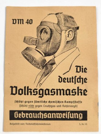 "Die deutsche Volksgasmaske VM 40-...