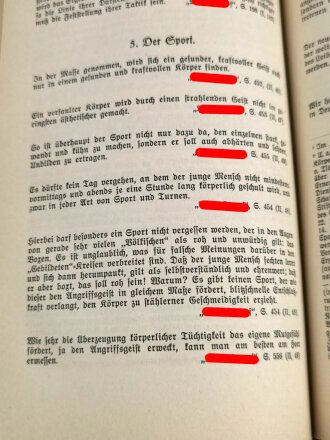 "Hitlers wollen" Nach Kernsätzen aus seinen Schriften und Reden, von Werner Siebarth, mit Widmung von 1938, 319 Seiten, DIN A5, gebraucht