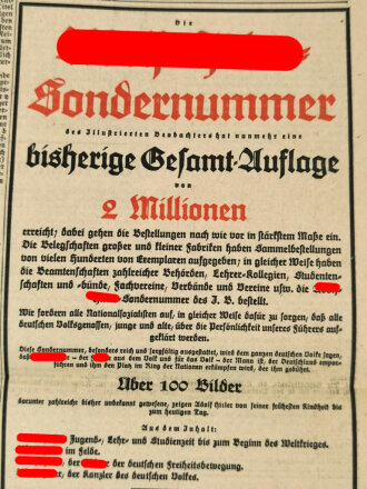 Völkischer Beobachter, Süddeutsche Ausgabe, 18. Mai 1933, "Adolf Hitler kündet der Welt Deutschlands Friedenswillen"