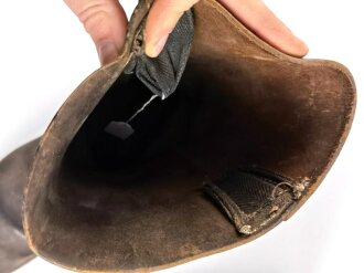 1.Weltkrieg, Paar Marschstiefel für Mannschaften. getragenes, ungereinigtes Paar in gutem Gesamtzustand. Sohlenlänge 27,5cm,