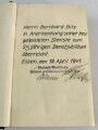 Adolf Hitler "Mein Kampf" Blaue Ganzleinenausgabe. Komplett, zum 25 jährigen Dienstjubiläum 1941 überreicht durch die Rheinisch-Westfälische Strassen- und Kleinbahn GmbH