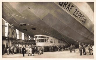 Ansichtskarte "Graf Zeppelin startbereit in der...