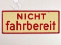 Schild für KFZ Instandsetzungseinheiten der Wehrmacht 10 x 25cm