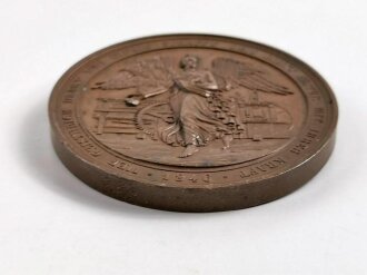 Personen Medaille 1846 aus Bronze "Beuth"  Peter Christian Wilhelm (1781-1853), Reformator des Gewerbewesens, Ministerialbeamter und Mitglied des Stabsrates. Durchmesser 79mm.