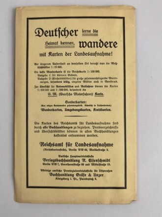 Reichskarte, Einheitsblatt 121, Frankfurt a. M. - Darmstadt