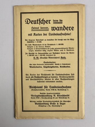 Reichskarte, Einheitsblatt 72, Detmold