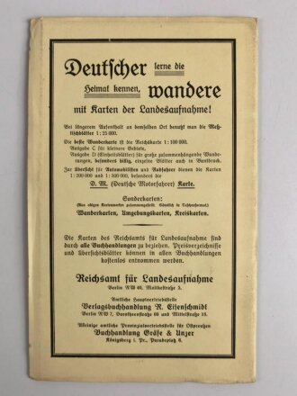 Reichskarte, Einheitsblatt 29, Allenstein - Heilsberg - Gensburg