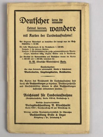 Reichskarte, Einheitsblatt 14, Braunsberg - Pillau