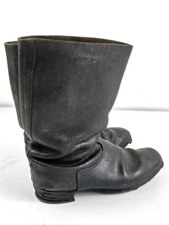 Paar Marschstiefel für Mannschaften der Wehrmacht. Stark getragen, ungereinigt, Sohlenlänge 29,5cm